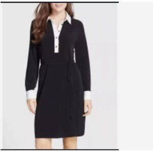 Long midi black and white Ivanka Trump Dress (10/10 condition)